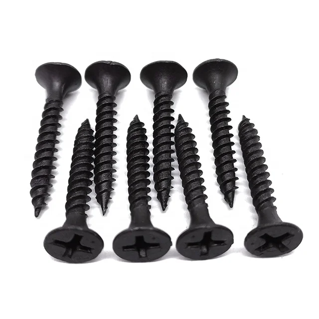 Factory Price Metal Drywall Black Phosphating Screws to Wood