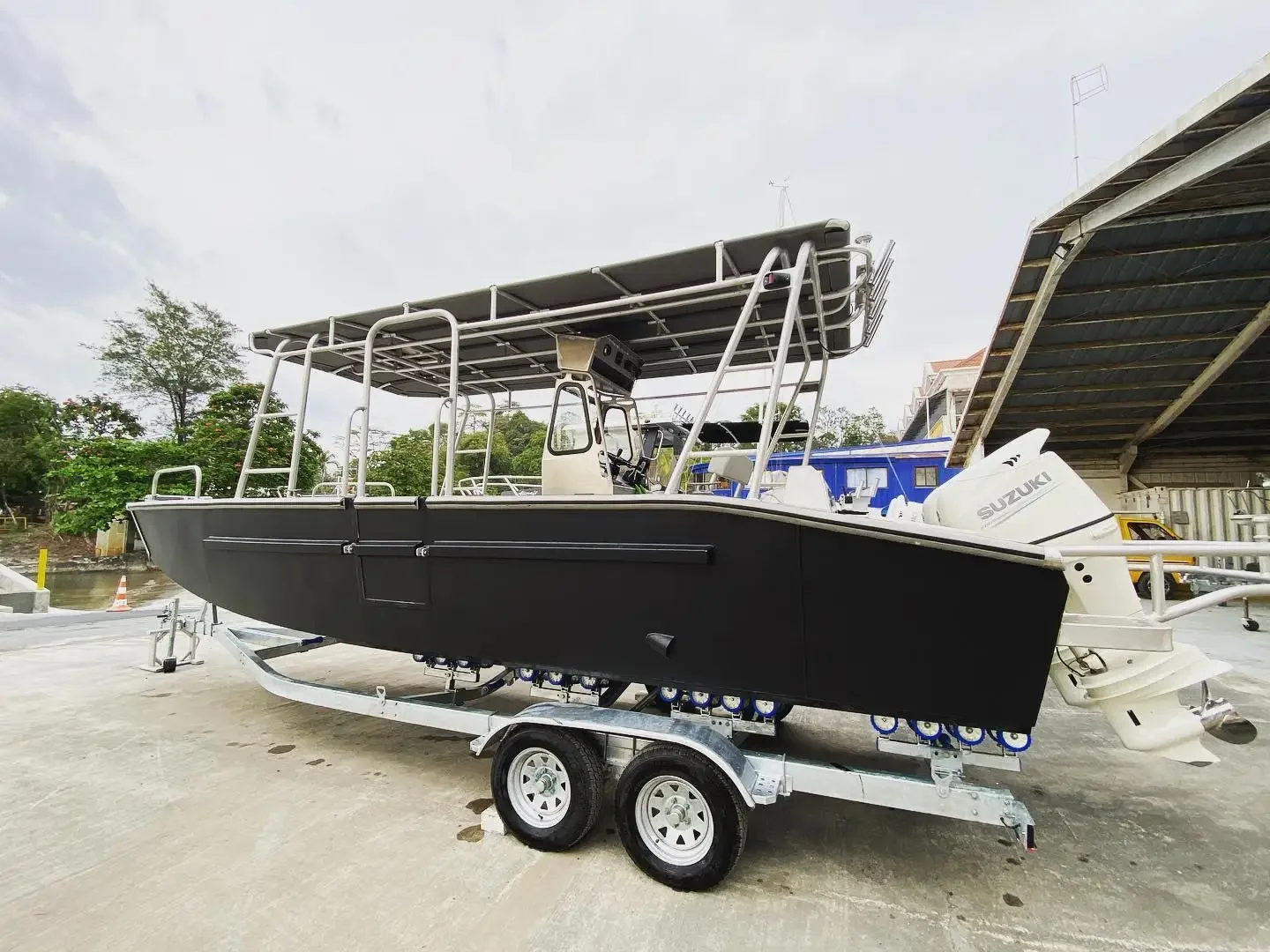 Custom Design 27ft luxury aluminum landing craft multipurpose landing craft