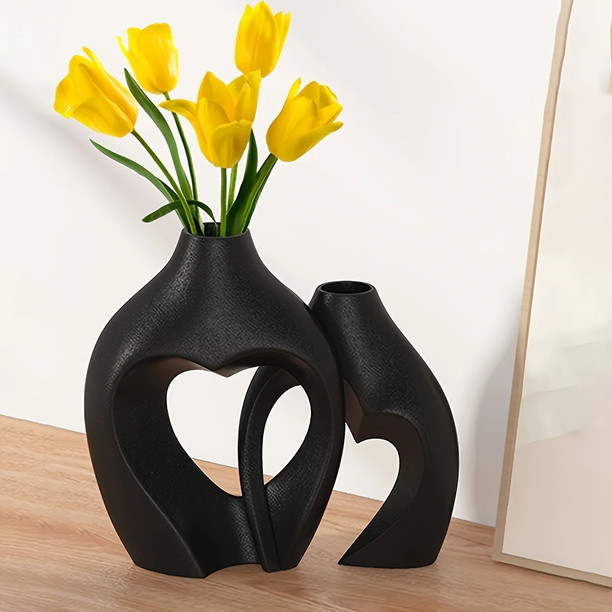 European Resin Vase Combination Ins Style Creative White Simple Senior Sense Home Decoration Wholesale Flower Ware