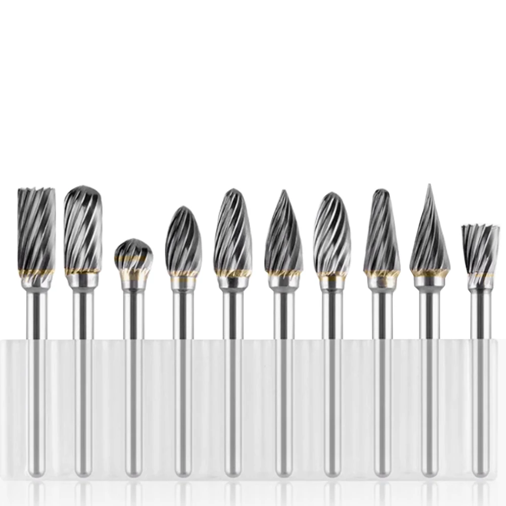 HOANYORE hard alloy tungsten steel grinding head rotary file wood carving rotary file drilling tool