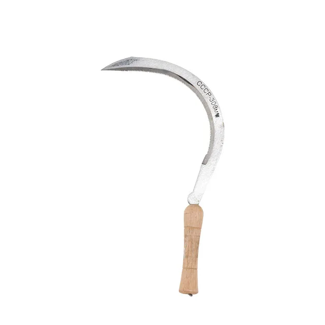 Grass Sickle harvesting sickle short handle  farming sickle with wood handle