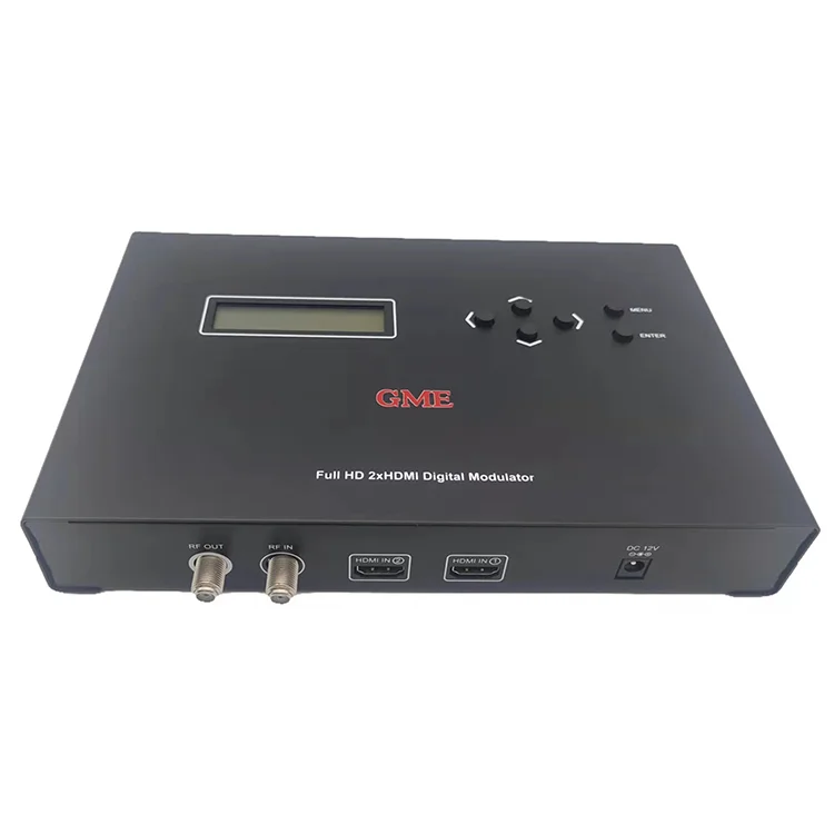 Hot Sell High Quality Full HD 2 X HDMI Digital Modulator HD 2CH DVB-T Rf Encoder Modulator