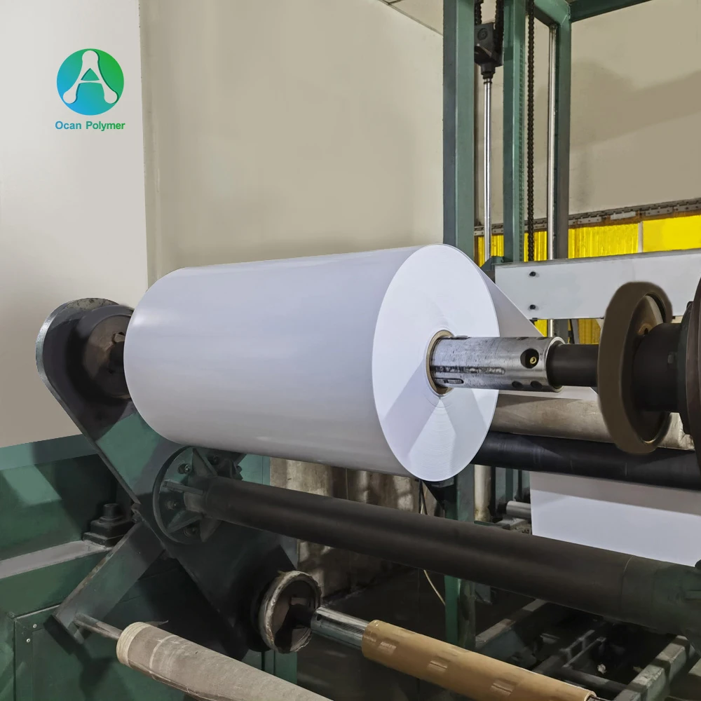 Thin rigid white PVC roll PVC sheet roll for vacuum forming