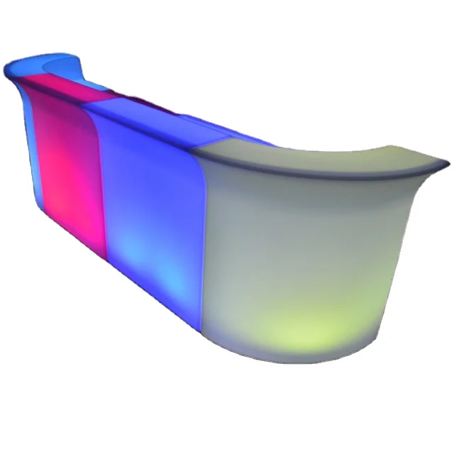 Nightclub Glow Plastic Bar table Lighting Plastic LED Bar counter