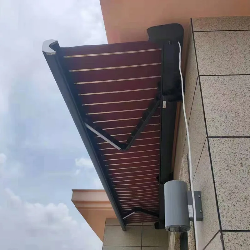 Aluminum Alloy Motorized awning balcony awning Foldable Full Cassette Retractable Roof Awnings
