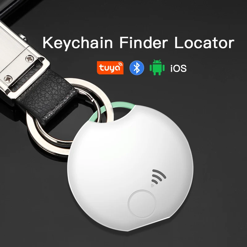 BLE Tuya Smart Tag Compatible iOS Android Bluetooth Tracker Mini GPS Locator Key Finder for Bag Luggage Wallet Pets Kids Vehicle