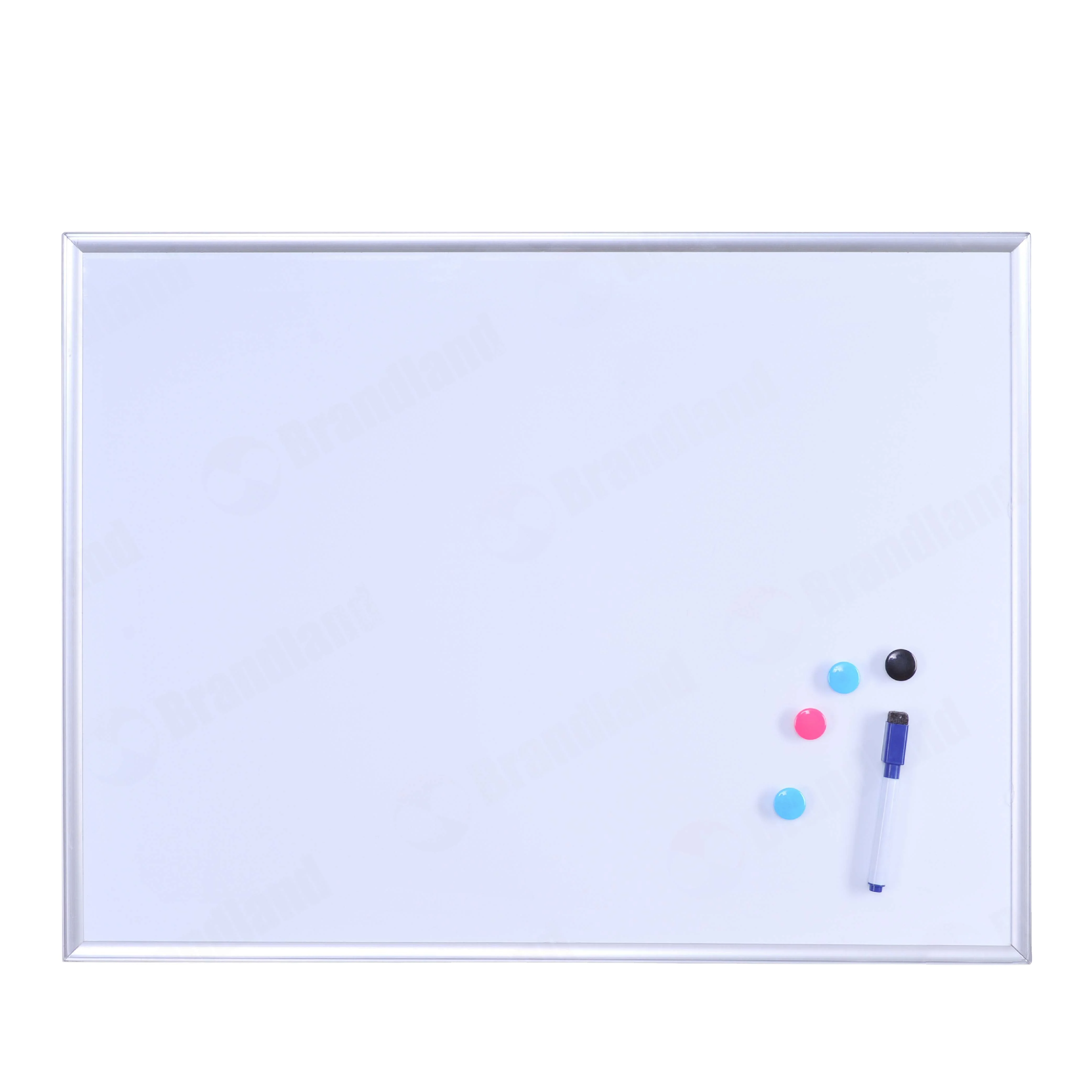 Brandland Hot Selling Magnetic Dry Erase White Board Custom Size Sliver For Office