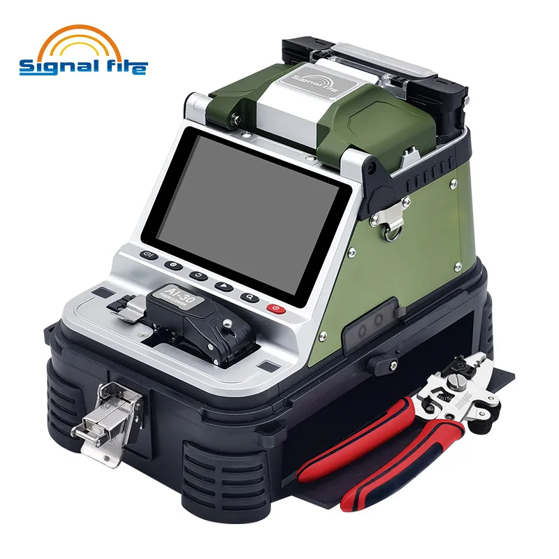 Signalfire Upgraded FTTH Fusion Splicer AI20 AI30 Core Alignment Splicing Machine with Built-in Electric One-step Fiber Cleaver