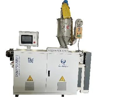 PVC PE plastic single wall electric wire protector corrugated hose pipe making extrusion machine production line