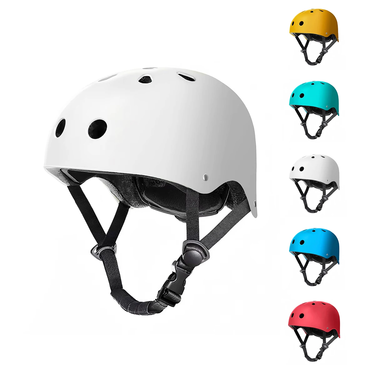 Yellow Helmet for Kids and  Adults for Roller Skating Scooter Skateboard Bike Cycle Protective Gear for Cyclists Skateboarders