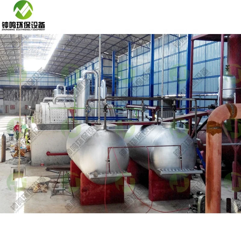 2800*6600 Scrap Tyre Pyrolysis Plant