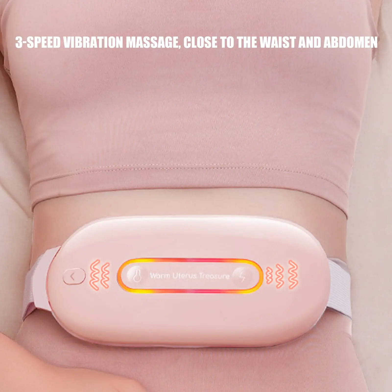 Best Menstrual Heating Pad Fast Heating Warm Uterus Belt Treasure Cramps Period Pain Relief Uterus Massager Heating Pad