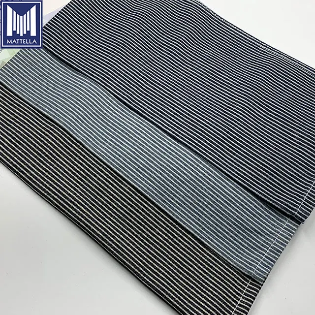 stripe 100%cotton custom motorcycle rolls of cheap denim fabric for overall jeans