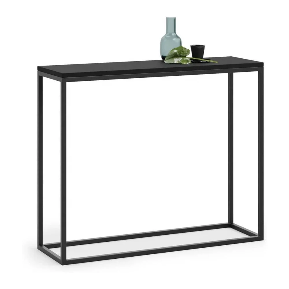 High Kitchen Table Rectangular Industrial Style Bar Table Living Room Console Table with Metal Leg