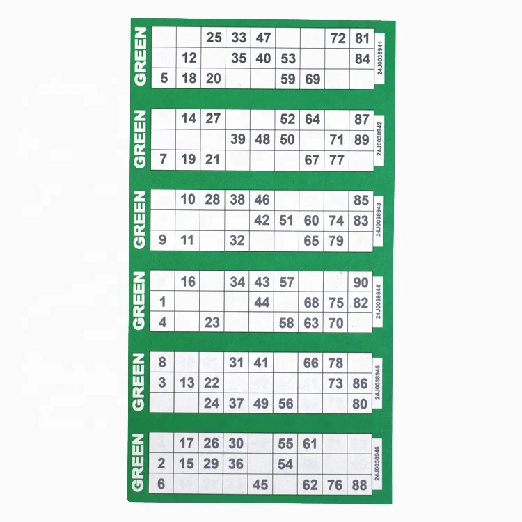 Manufacture custom bingo cards paper Virtual Bingo Game  printable bingo board card Generator