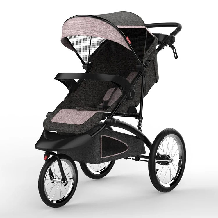 Big Air Wheels Baby Jogger Stroller / 360 Degree Wheels Baby Carriage 3 in 1 / Junior Baby Stroller with Carriage