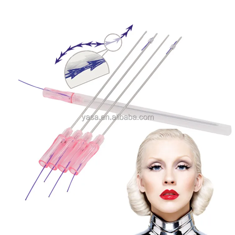 Wholesale Hilos Tensores 18g 100mm Pdo Blunt Cog Thread Lift Cannula Cosmetic for