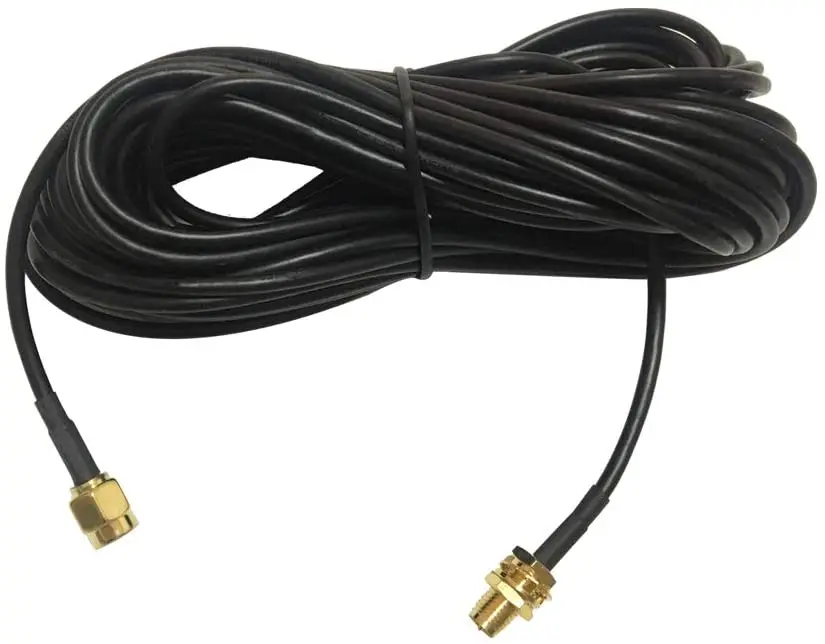 33ft Wi-Fi RP-SMA коаксиальный кабель-удлинитель для LAN WAN WiFi маршрутизатор RG174 антенный