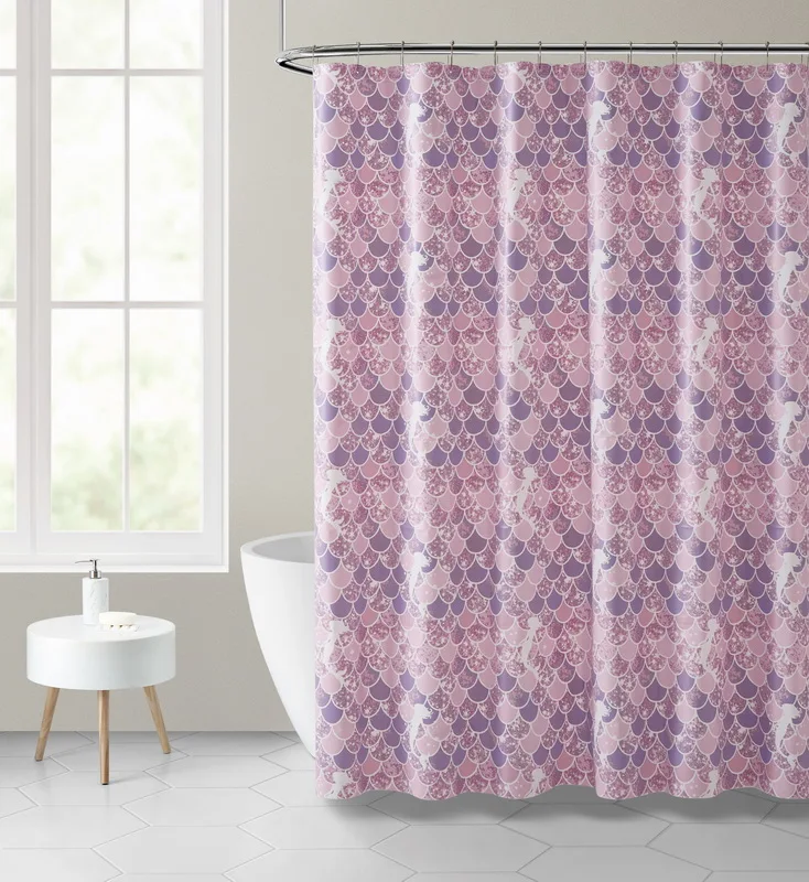 Eco Friendly Clear White Transparent Peva Shower Curtain Liner Lovely PEVA shower curtain