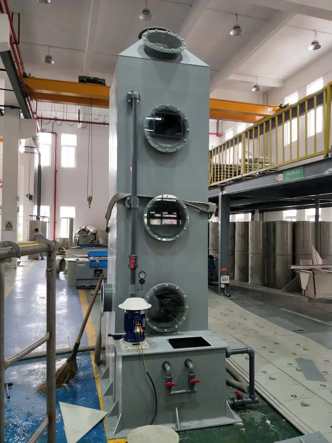 Waste Gas Purification Exhaust Gas Treatment Spray Tower PVC Scrubber