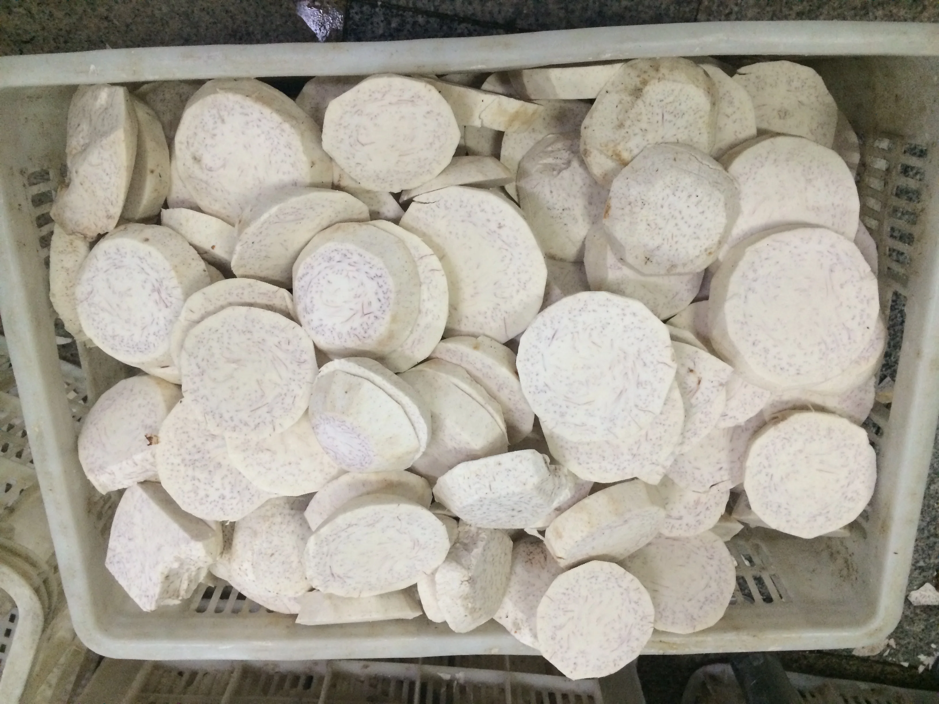 KWS Peeled Frozen IQF Taro with Balls Slices Halves Chunks Cubes Strips