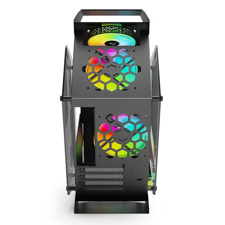 torres y cajas de la computadora Desktop Gabinete Gamer Gaming PC Cabinet White Micro ATX Computer Case