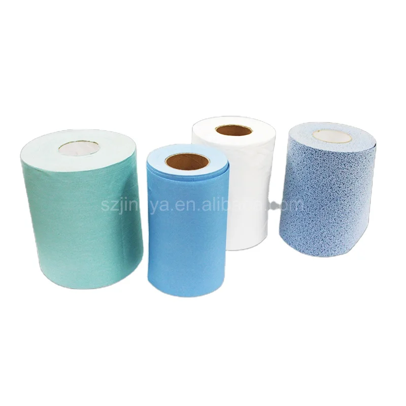 Lint free melt blown solvent resistant manila industrial wipe paper towels roll
