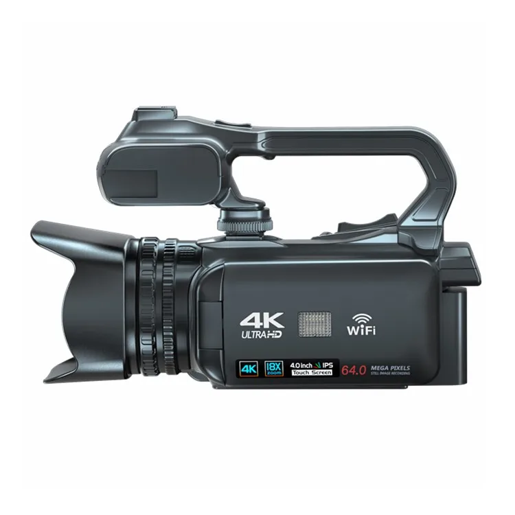 Видеокамера Ultra HD 4K 60FPS макс. 64 м изображение пикселей CMOS-датчик функция автофокусировки видеокамера большой сенсорный экран 4