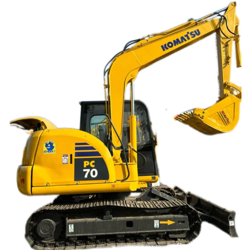 Used Komatsu PC70 7 Ton Excavator Crawler Farm Excavator Original Core Engine Pump Motor Gearbox Components; Similar PC55 (6Ton)