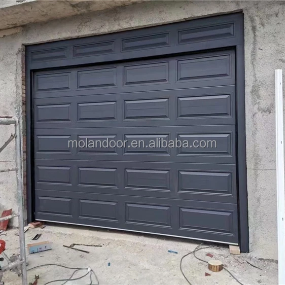 Chinese high-quality luxury electric black color aluminum garage roller door