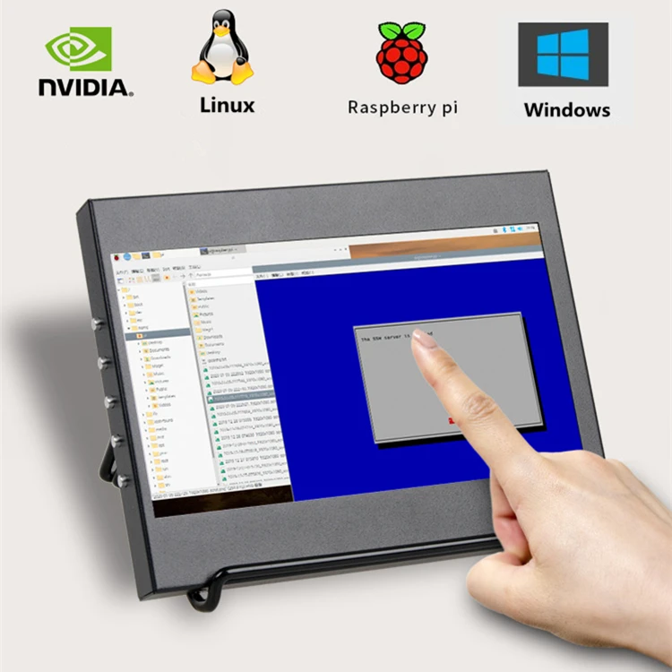 Best Quality 7 inch ips panel  touch display hd-mi usb vga lcd monitor for raspberry pi 4 4b A+ B+ Zero