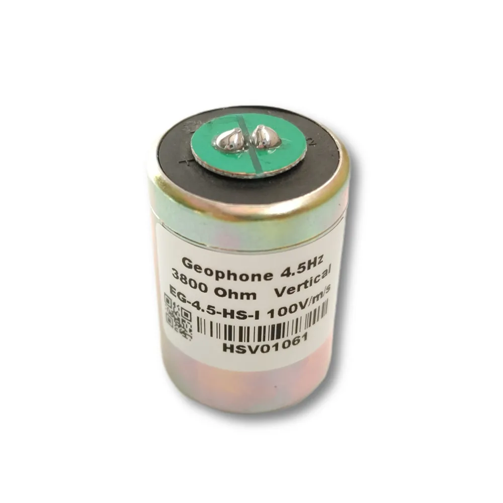 High sensitivity geophone 4.5Hz Vertical , Seismic Geophone 4.5 Hz EG-4.5-HS-I, Sensitivity 100V/m/s