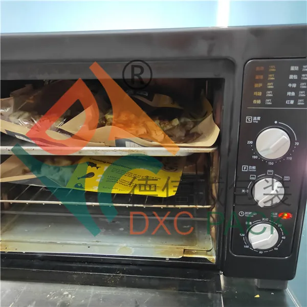 
Kraft paper Ovenable Baking bag for Chicken with window 