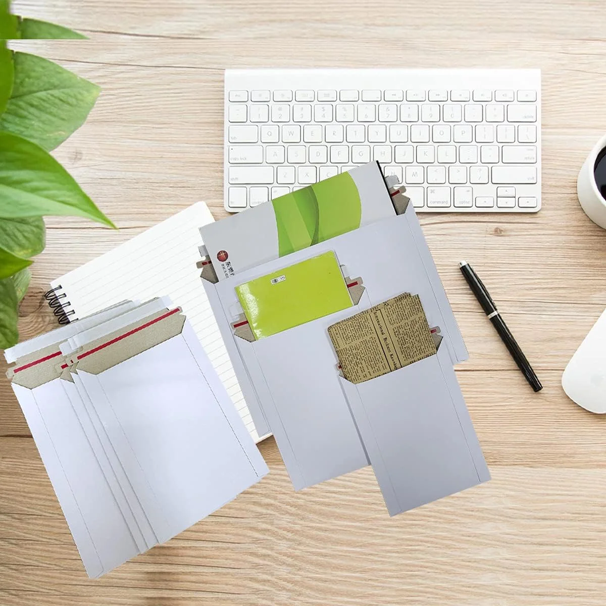 High Quality Self Sealing Rigid Cardboard Mailing Envelope Mailer with Tear Tape Envelope Packaging