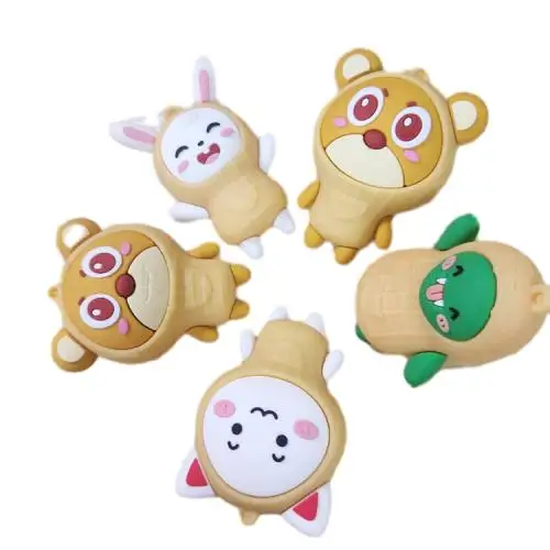 LH high quality 3D PVC key ring kawaii design handmade silicone cartoon ornaments pvc crafts