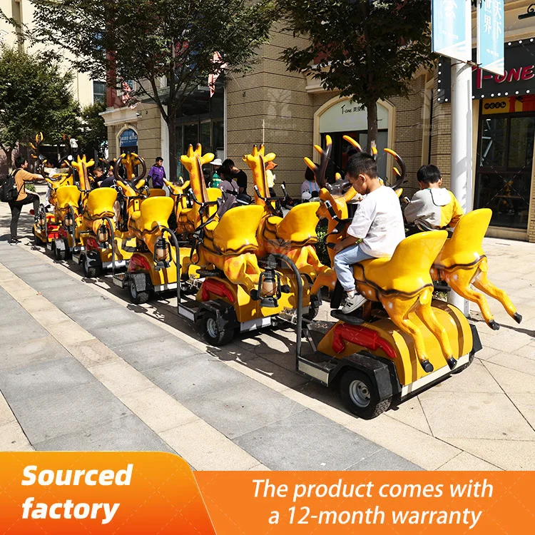 Zhuoyuan New Shopping Mall Customized Amusement Park Rides Electric Trackless Train for children