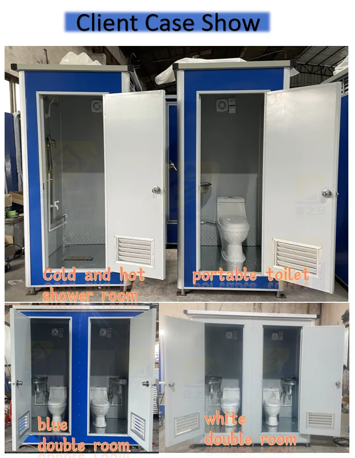 Ready made security cabin mobile Bathroom outdoor mobile portable toilet trailer mobile portable toilet shower cabin for sale