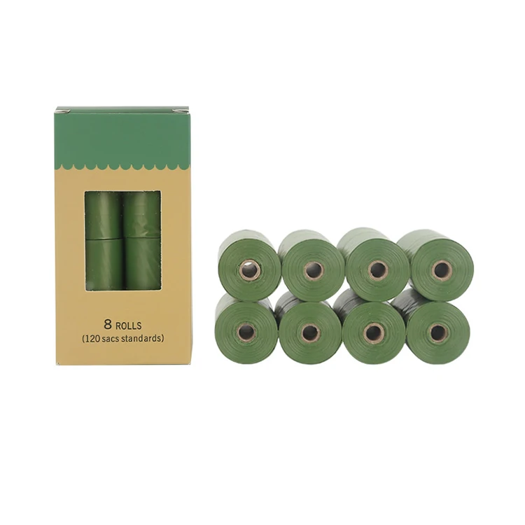 Wholesale 15 Per Roll Thick Strong Dog Poop Bags Biodegradable Dog Poop Bag Poop Bags with 1 Free Dispenser