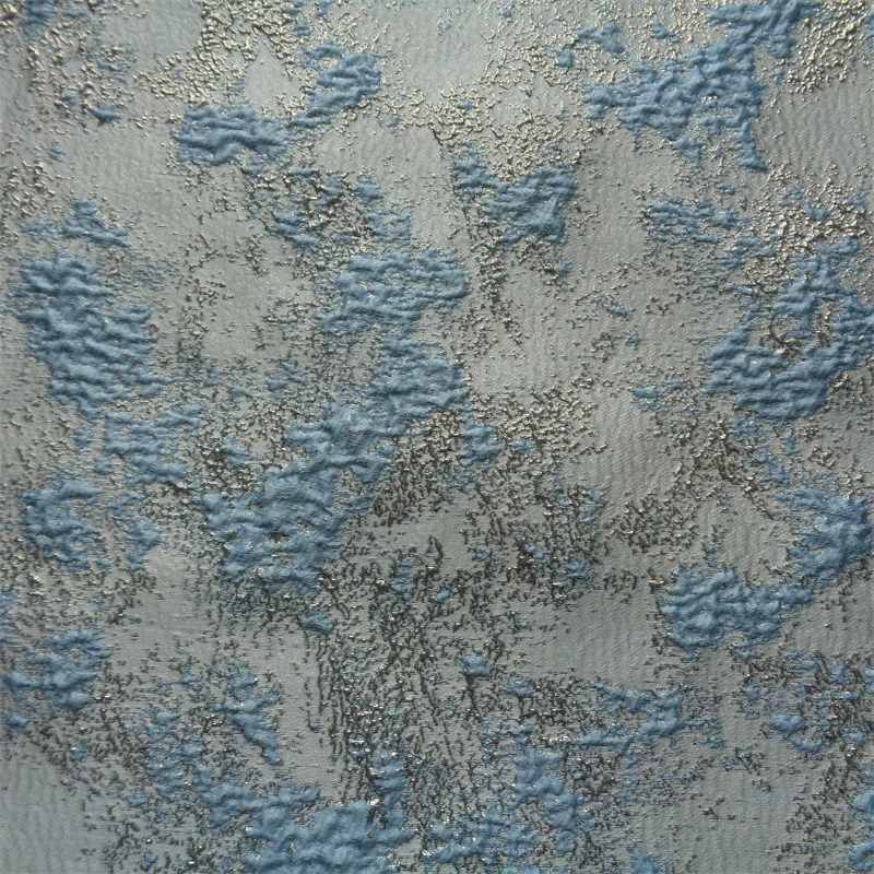 WholesaFancy Sequence Polyester Lace with metallic Jacquard Fabric African Brocade Jacquard Fabric for Dresses