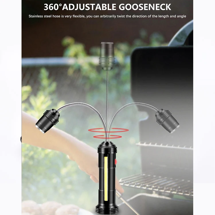 Multifunctional Portable Led Bbq Grill Light Magnetic Base Barbecue Lamp for Outdoor Camping