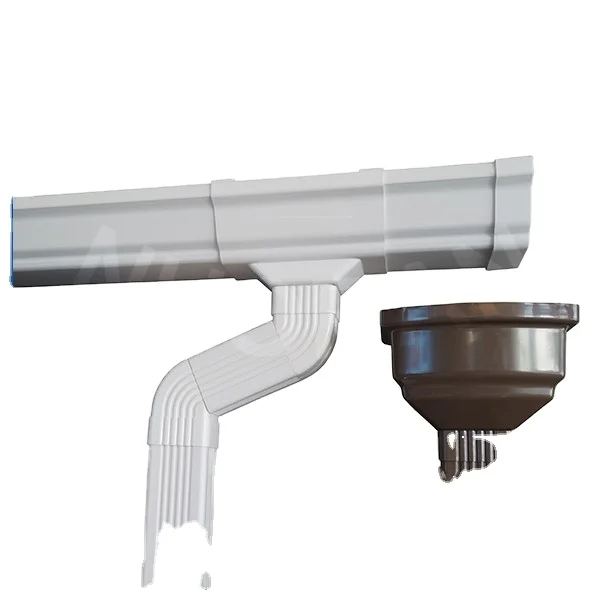 pvc plastic water drainage pvc rain gutter pipe