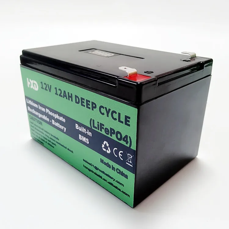 Deep Cycle Lithium Rechargeable 12V 12Ah LiFePO4 Battery Pack for E-Scooter/ Sea Scooter/ Kayak/ Fish Finder Use