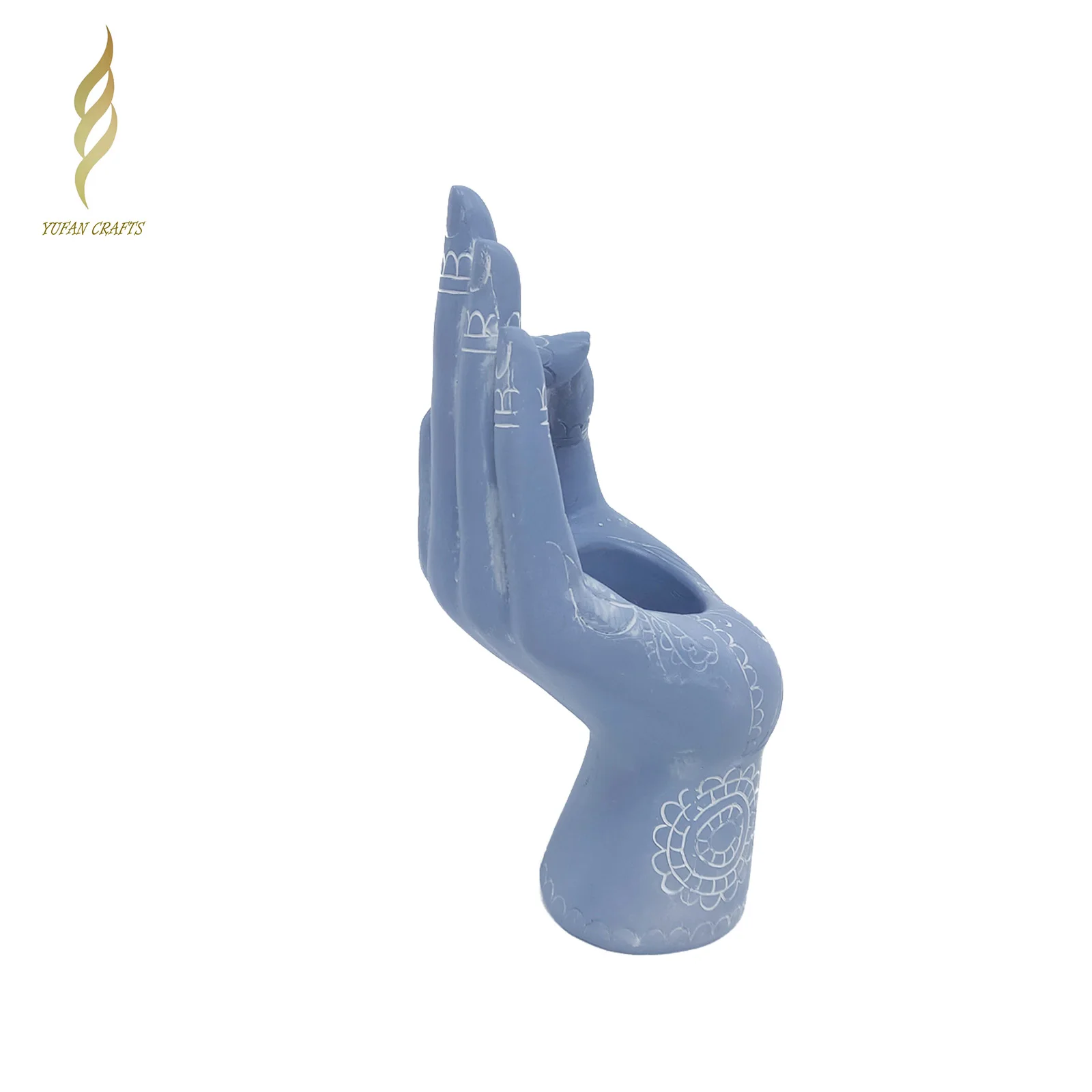  Новый цветной подсвечник Mudra скульптура для домашнего декора из смолы ручной