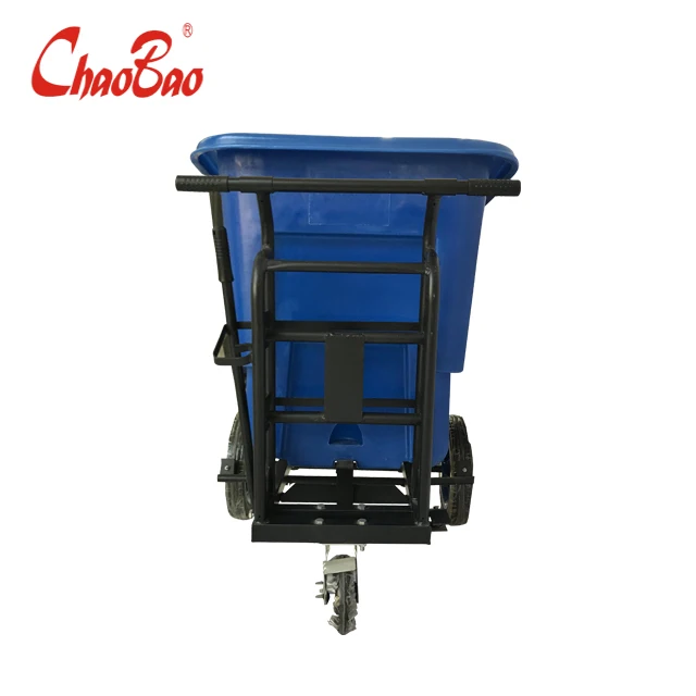 Уличный контейнер для отходов Chaobao на 350 л 450 с ручным нажимом и наклоном уличный колесный самосвал мусорный бак