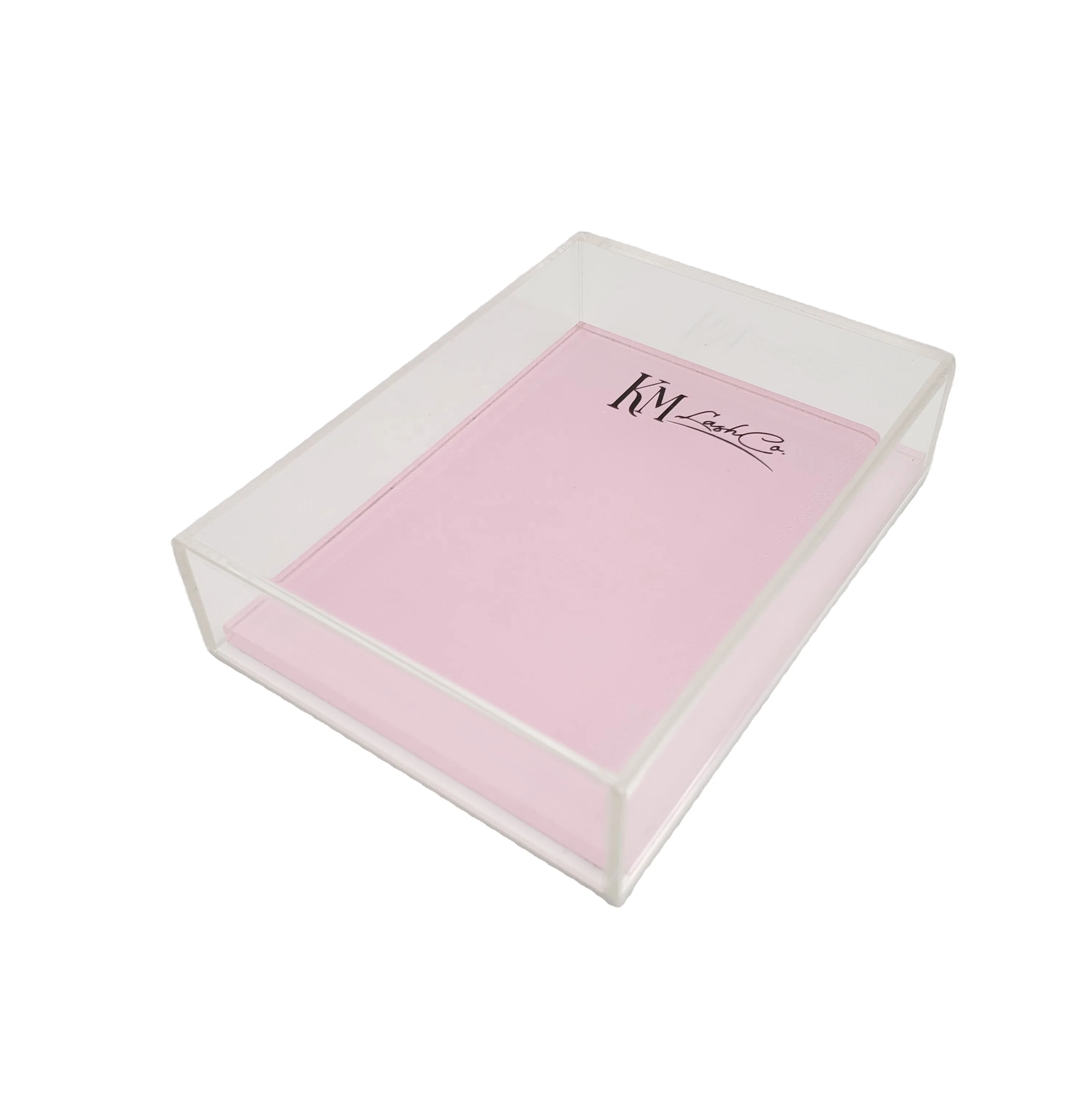 
pink single lash box/pink eyelash box/single lash case pink 