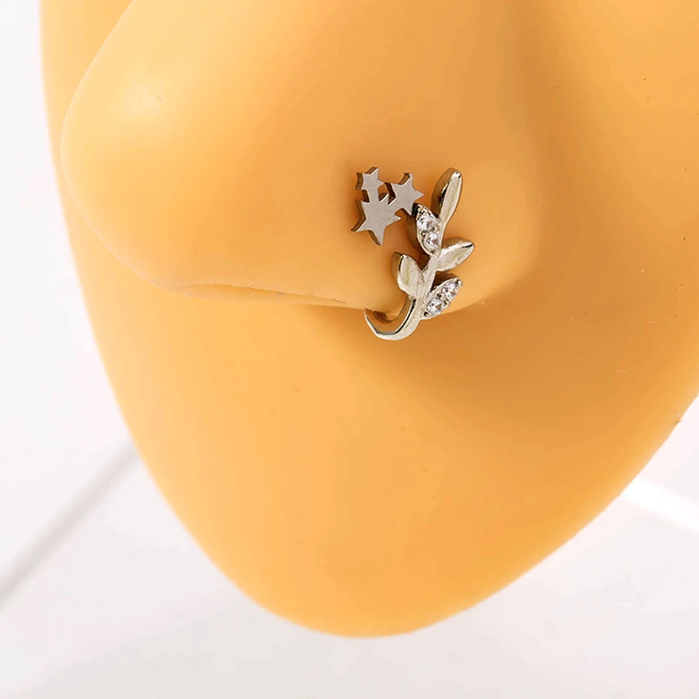 Stainless Steel Nose Piercing Fashion Piercing Needles body Jewelry Piercing Jewelry For Women