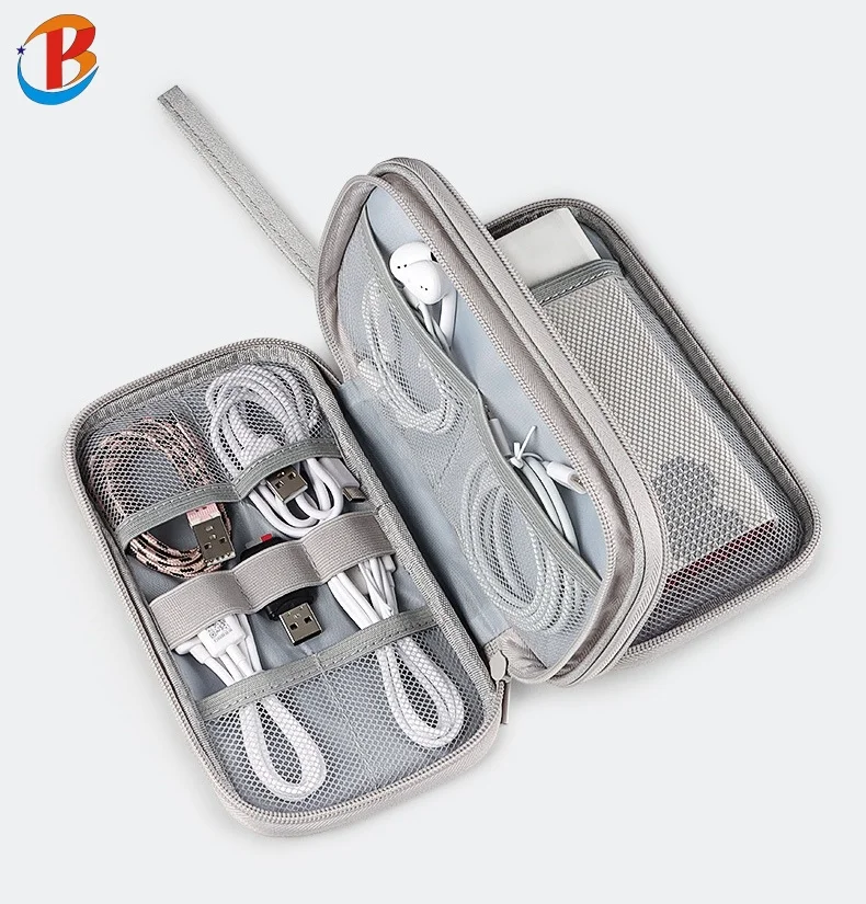 2024 Hot selling factory direct sales electronic accessories storage bag hard disk usb disk mobile phone data cable storage bag