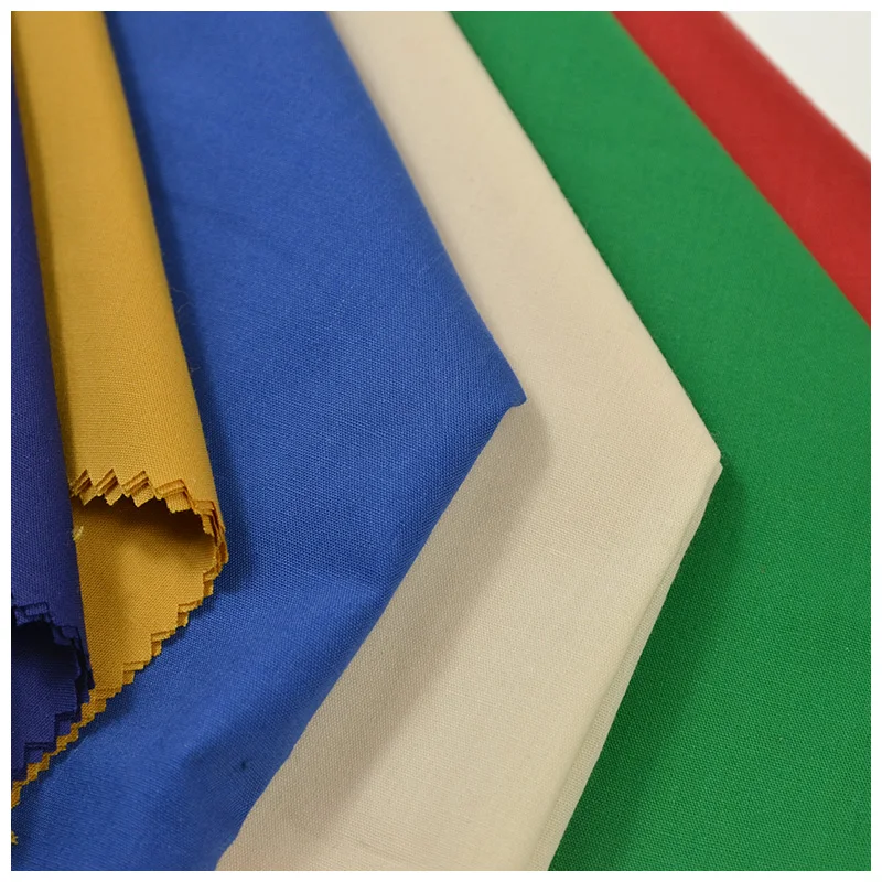 directly sale 30y roll packing tc dyed fabric poplin white color tc fabrics for school uniform