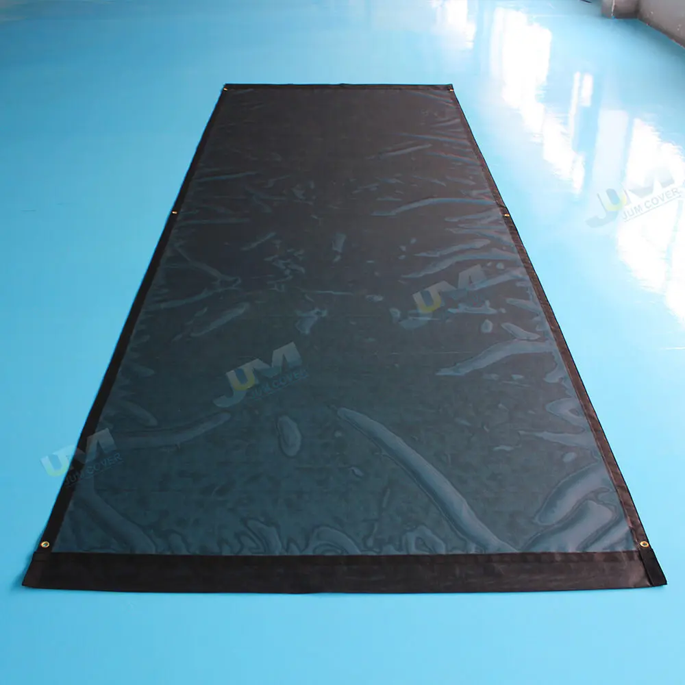 10oz Black Dump Truck Cover System Mesh Tarp Canvas Tarpaulin for Dump Trucks