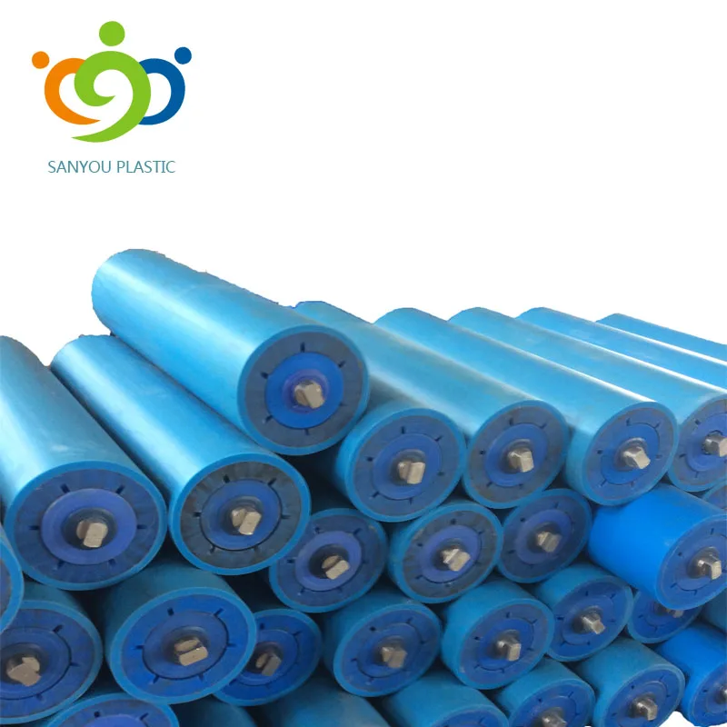 Idler Roller With Uhmw-pe Tapered Conveyor Rollers Wholesale High Speed Polymer Hdpe Conveyor Rollers